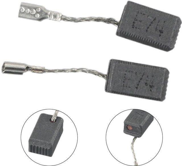 2 Stück Kohlebürsten mit Abschaltung als Ersatz für kleine Bosch Winkelschleifer GWS 7-100, GWS 7-115, GWS 7-125, Maße: 6,5 x 8 x 13 mm - Bild 1