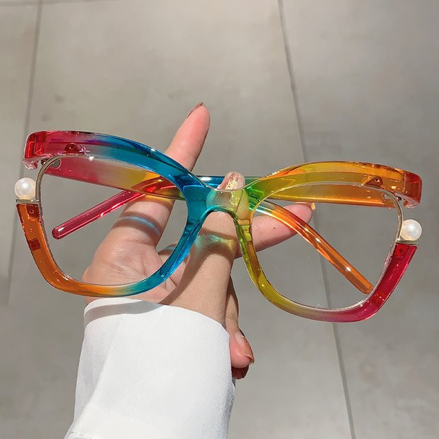 KAMMPT Korrektionsbrille Cat-Eye, Vollrand, Kunststoff, mehrfarbig, Damen - Bild 1