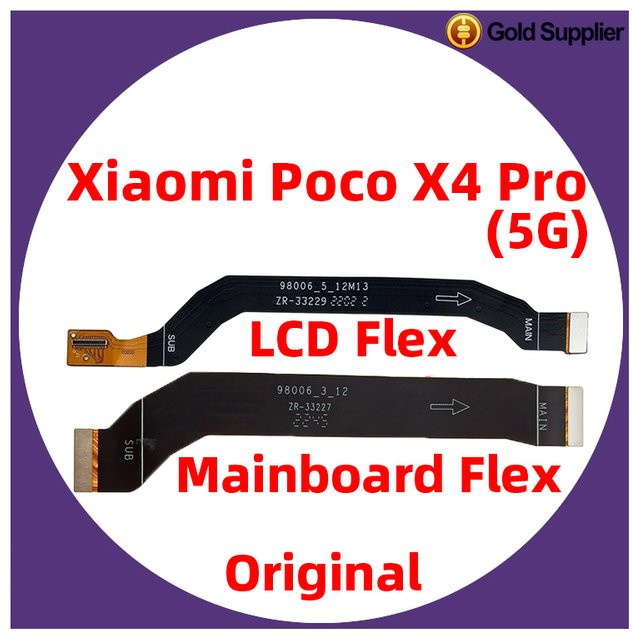 Xiaomi Poco X4 Pro 5G Ersatz LCD-Display-Anschluss Flexkabel Motherboard Hauptplatine in Schwarz - Bild 1