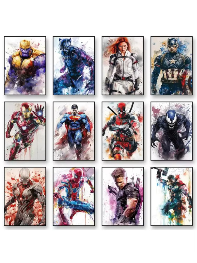 Beast Kingdom Marvel Avengers Diamant-Poster Wandkunst für Kinderzimmer in Multicolour - Bild 2