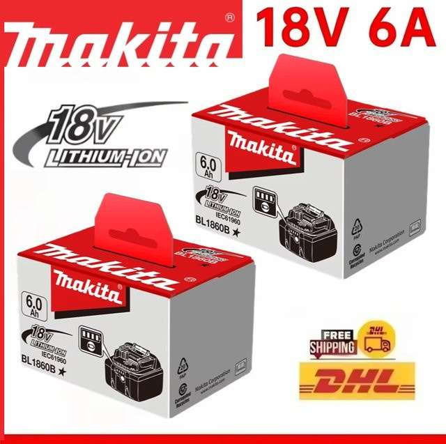 Makita Ersatz-Lithium-Akku für 18 V Geräte, kompatibel mit BL1830B, BL1850B, BL1850, BL1840, BL1860 und BL1815, Kapazität 5 Ah oder 6 Ah - Bild 1