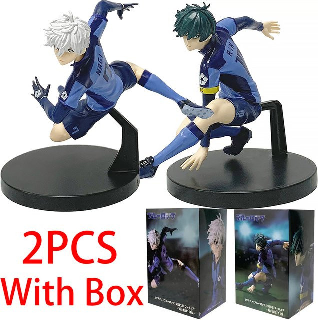Bandai Blue Lock Nagi Seishiro Rin Itoshi Modell, 13cm, Desktop Ornament - Bild 1