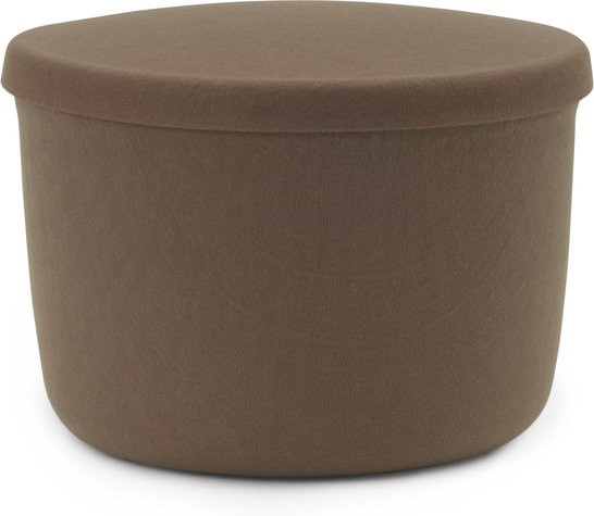 Normann Copenhagen Hide Storage Pouf aus PET-Filz in Braun mit abnehmbarem Bezug - Bild 1