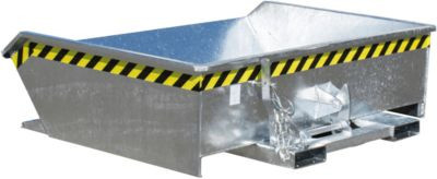 Kipp-Behälter Bauer Mini Typ MGU 610, verzinkt, Farbe: Silber, B/T/H: 168,0 x 138,5 x 45,0 cm - Bild 1