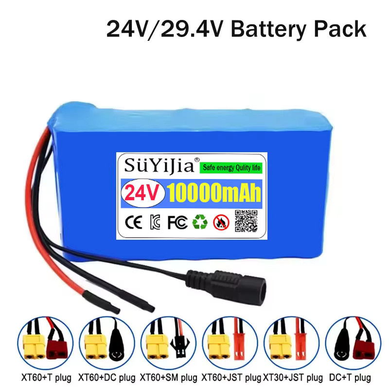 SUYIJIA 29,4 V 10 Ah 18650 Li-Ion Akku Pack in Blau mit BMS für LED, Lampen und Kameras - Bild 3