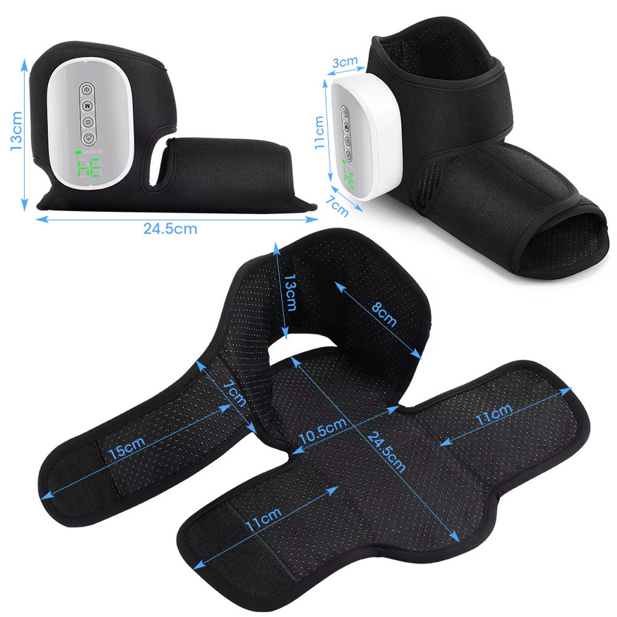 DeMoce Kabelloses Luftdruck-Knöchelmassagegerät mit Heizung und Vibration, Unisex - Bild 5