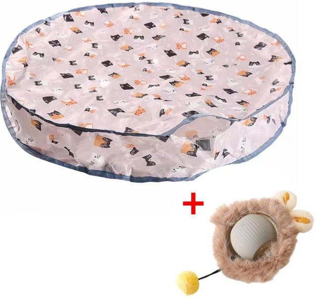 Oudun Intelligentes interaktives Katzenspielzeug, Ball, schnell rollend im Beutel, Versteckspiel, bewegungsaktiviert - Bild 1