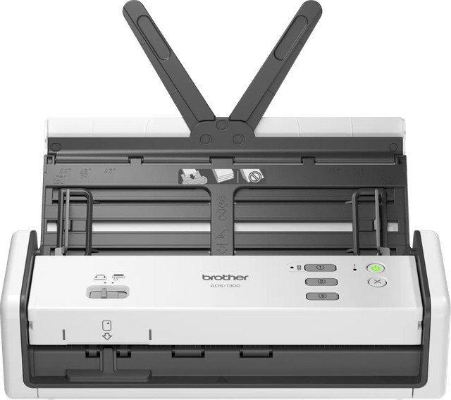 Brother ADS-1300 Dokumentenscanner in Weiß mit Duplex-Funktion, Wi-Fi und USB-C - Bild 1
