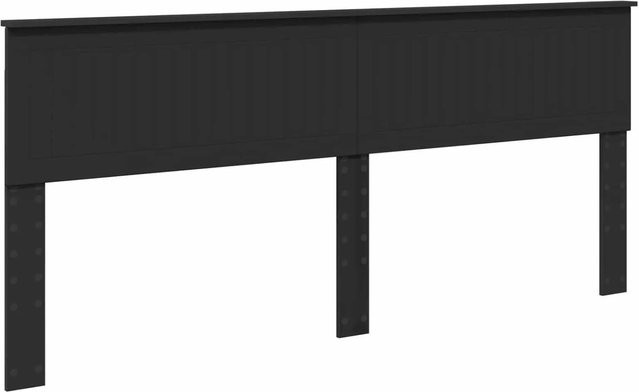 vidaXL Kopfteil in Schwarz und Eichen-Optik aus Holzwerkstoff, Breite: 200 cm - Bild 1