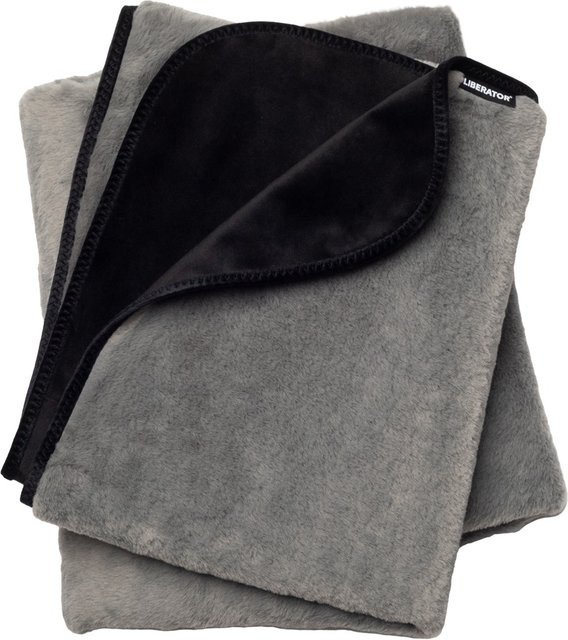 Liberator Liebesdecke Faux-Fur Fascinator in Grau, Reversible Kuschelqualität aus Microfaser und Polyester, B/T: 137 x 183 cm - Bild 1