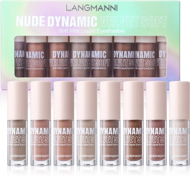 Perfect skin Lidschatten-Set, 8 Farben, Liquid, gray, schimmernd, Damen - Bild 1