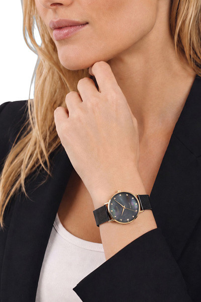Joop! Armbanduhr, Quarz, Edelstahl, Schwarz, Diamant, Damen - Bild 2