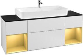 V&B Waschtischunterschrank Finion in Weiß Matt Lack, Breite: 160 cm - Bild 1