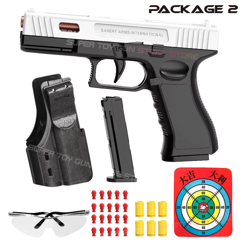 2026.G18 Spielzeugpistole, automatische Air Gun Pistole, mit weichen Kugeln - Bild 4