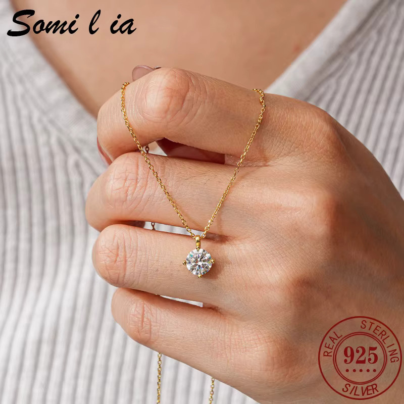 Somilia Halskette Anhänger, 925 Silber, Diamant, Damen - Bild 2