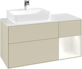 V&B Waschtischunterschrank Finion in Silbergrau lackiert, Breite: 120 cm, Tiefe: 50,1 cm, Höhe: 50,1 cm - Bild 1