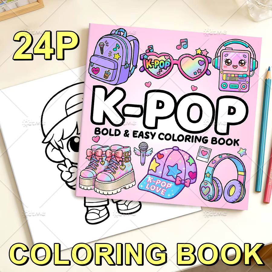 K-Pop Vibes Malbuch für Erwachsene und Jugendliche, Malbuch - Bild 2