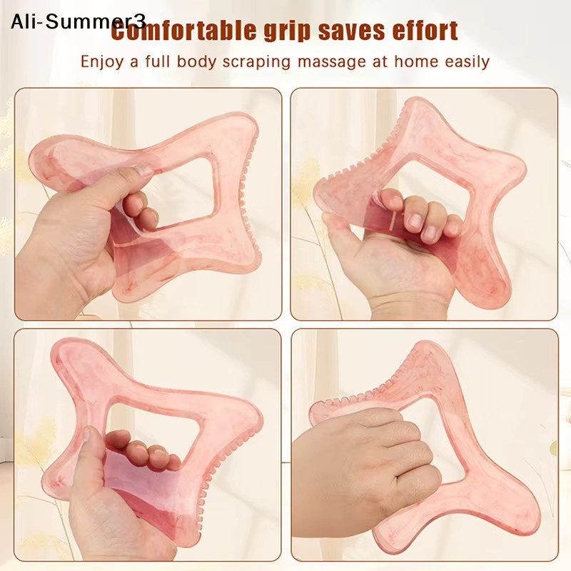 Y1A Gua Sha Massagegerät aus Kunstharz, Gesicht und Körper, Unisex - Bild 2
