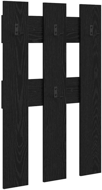 vidaXL Wandmontierter Nachttisch in Schwarz und Eichen-Optik, B/H/T: 65 x 100 x 3 cm - Bild 1