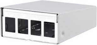 Metz Connect Keystone AP-Gehäuse 4 Port in Reinweiß RAL9010 - Bild 1
