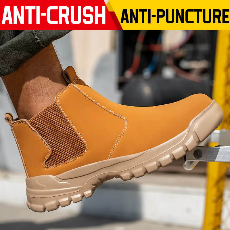 Kankeirr Sicherheitsarbeitsstiefel für Herren in Schwarz mit Stahlkappe und wasserdichter Funktion - Bild 3