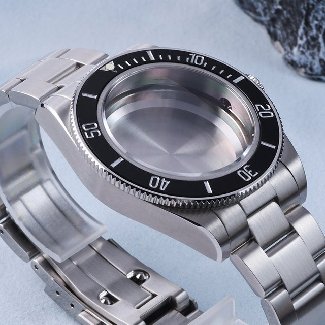 HEIMDALLR Uhrengehäuse Edelstahl, Saphirglas, 20Bar, Silber, Unisex - Bild 1