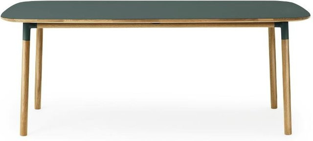 Normann Copenhagen Form Tisch in Grün aus Eiche und Linoleum - Bild 1