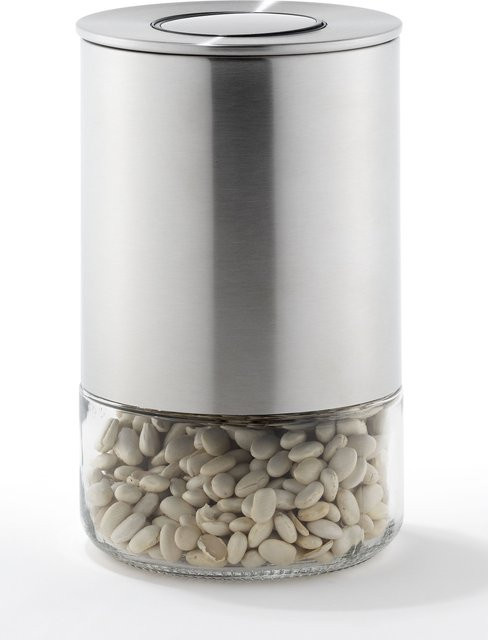 Bongusto Vorratsdose aus Glas und Edelstahl in Silber und Transparent - Bild 1