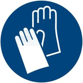 nVent HOFFMAN Gebotszeichen Handschutz benutzen Typ 01200 Blau - Bild 1