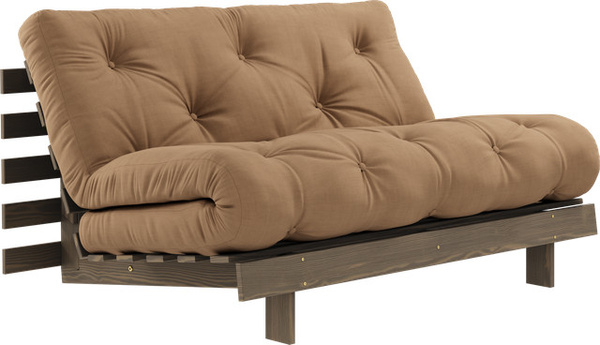 Karup Roots 140 Schlafsofa in Multicolour mit verstellbarer Kopfstütze und Stoffbezug