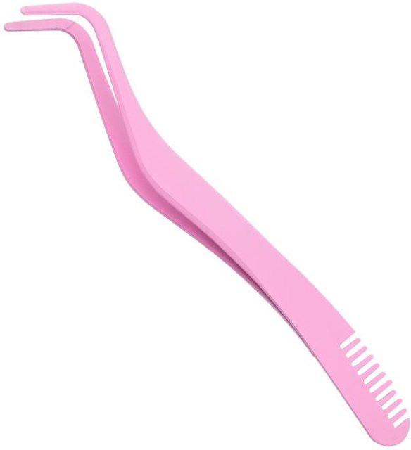 OTRESS Wimpern Applikator mit Kamm & Pinzette, rosa, Unisex - Bild 1