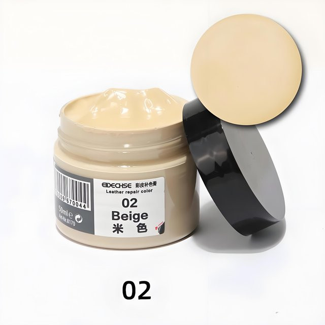 YJMP Lederreparaturcreme in Beige zur Restaurierung von Leder für Schuhe, Autositze, Sofas und Mäntel, 50 ml - Bild 1