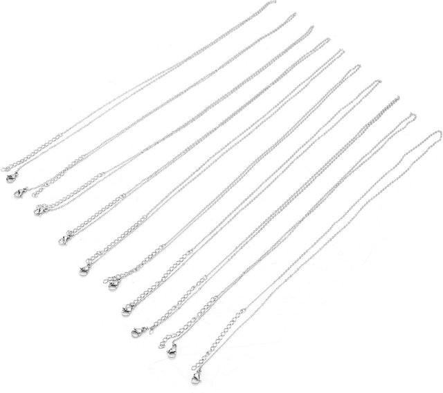 GoolRC Choker Halskette Edelstahl, Weiß, Unisex - Bild 1