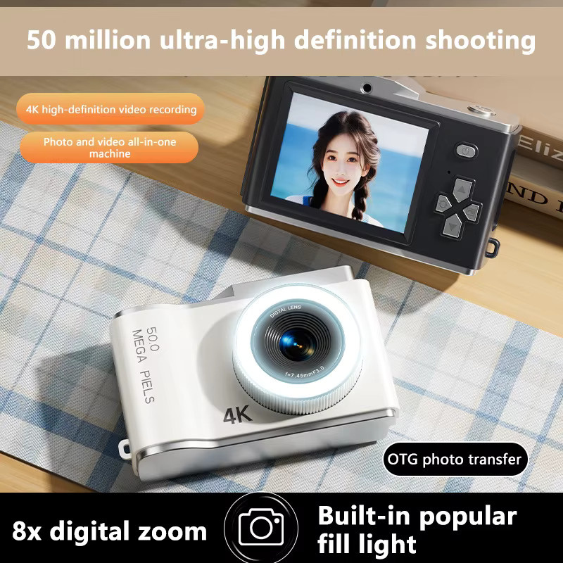 Lenovo Digitalkamera in Schwarz mit 4K HD, 50MP, Autofokus und 8x Zoom - Bild 2