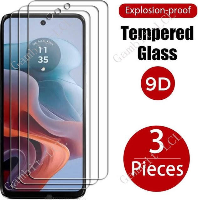 3er-Set Panzerglas-Displayschutzfolie für Motorola Defy 2, Moto E13, E22, Moto G 5G (2023), Power, Stylus, G13, G14, G23, G53, G54, G73, G84 in Transparent - Bild 1