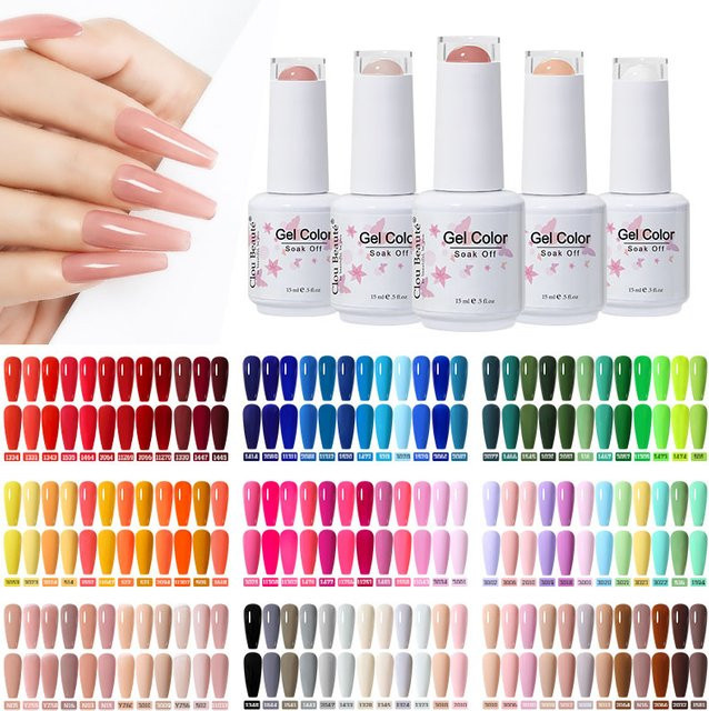 Clou Beaute Gel-Nagellack-Set, Glänzend, 15 ml - Bild 1