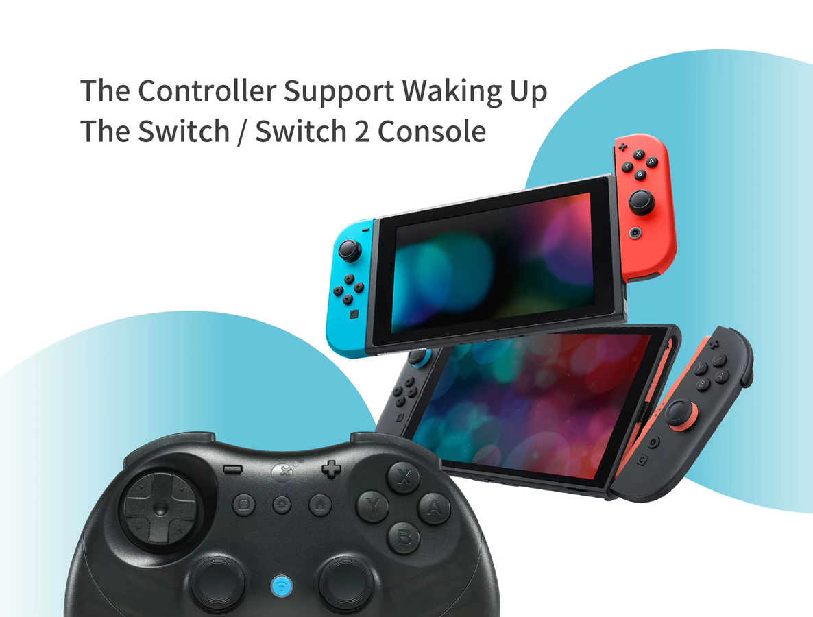 GuliKit Elves 2 Wireless-Controller mit Hyperlink 2 Adapter für Nintendo Switch und Windows, Farbe: Rot, Bluetooth mit 730Hz Polling-Rate - Bild 3