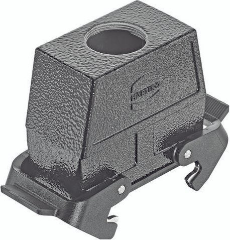 HARTING Kupplungsgehäuse in Schwarz aus Kunststoff, Artikelnummer 09 30 716 0730 - Bild 1