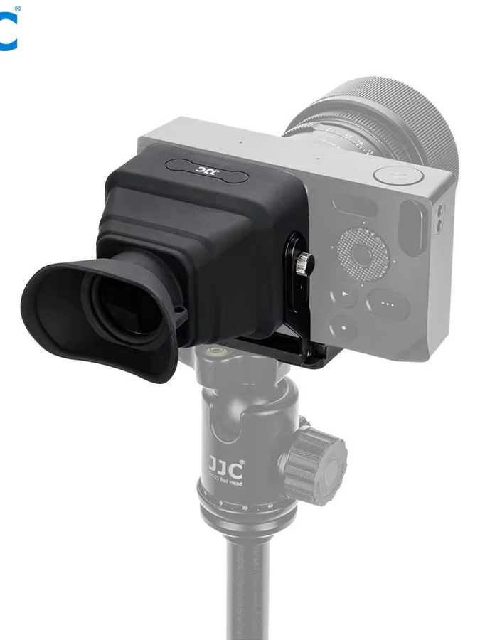 JJC Zusammenklappbarer 3X LCD-Sucher-Kamera-Extender Augenmuschel-Okular für Sigma BF-Kamera in Schwarz kompatibel mit Arca-Swiss-Typ-Platte - Bild 5