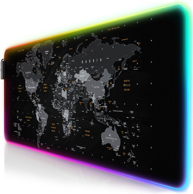 Titanwolf RGB Gaming Mauspad XL in Schwarz B/B/T: 80 cm x 30 cm - Bild 1