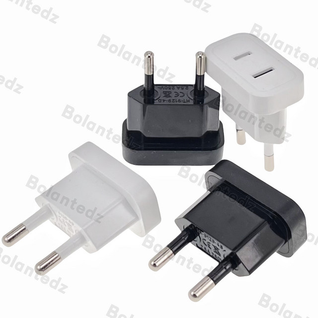 Bolantedz Stromstecker-Adapter US zu EU Reiseadapter für 4,8 mm und 4,0 mm Stecksysteme - Bild 1