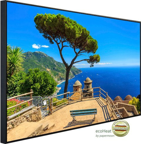 papermoon Infrarotheizung EcoHeat Panorama Ravello Amalfi in Bunt mit Matt-Effekt, App-Steuerung und Überhitzungsschutz - Bild 1