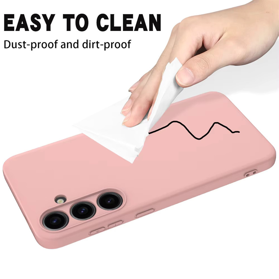 Stoßfeste Silikon Schutzhülle für Samsung Galaxy S25 Ultra in Pink - Bild 2