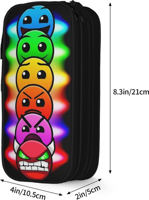 Fancy Style Studio Federmäppchen Geometrie Würfel Design mit großer Kapazität in Multicolour - Bild 1