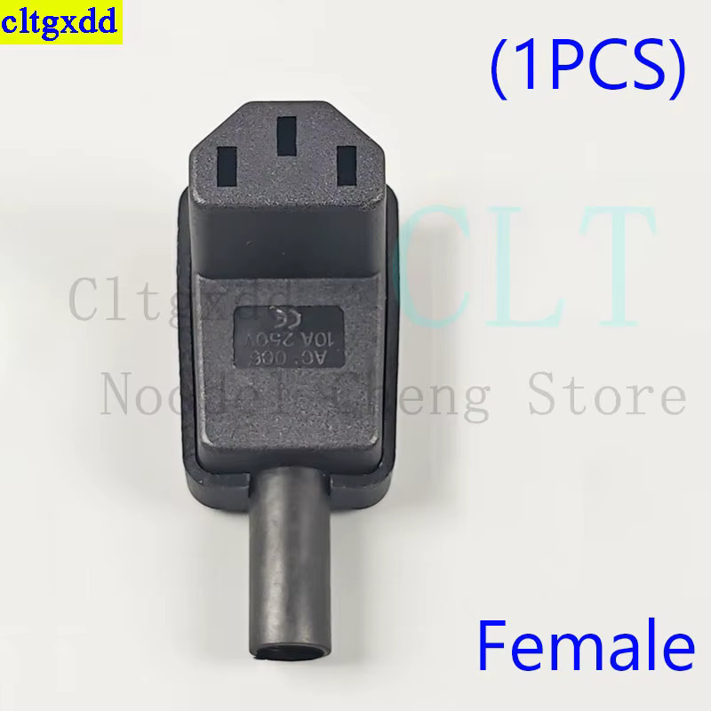 Cltgxdd Stromkabel mit 90-Grad-Winkelstecker C13 C14 C15 IEC-Steckverbinder Schwarz 10A 250V - Bild 2