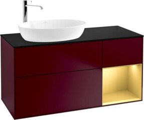 V&B Waschtischunterschrank Finion in Platinblau lackiert, Breite: 120 cm, Tiefe: 50,1 cm, Höhe: 50,1 cm - Bild 1
