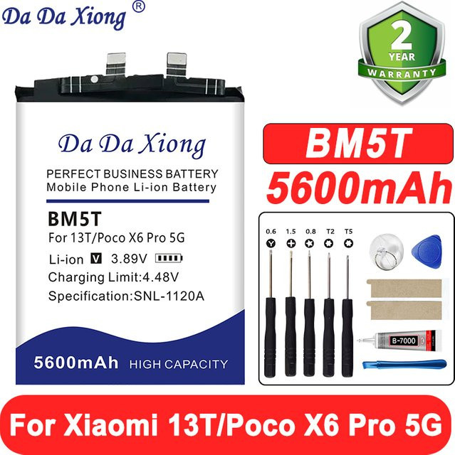 Original Xiaomi BM5T Ersatzakku mit 5600 mAh für Xiaomi 13T und Poco X6 Pro 5G - Bild 1