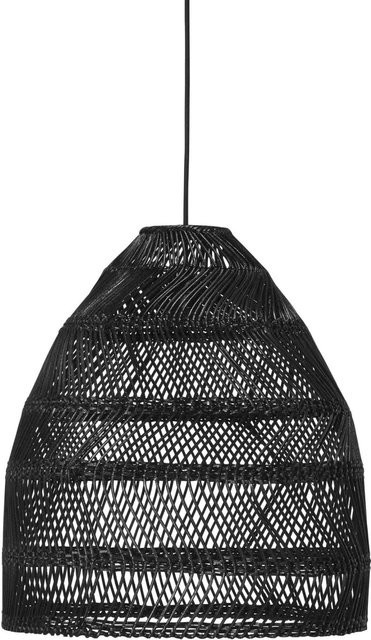 PR Home Maja Outdoor Pendelleuchte aus Rattan in Schwarz, B: 53 cm, T: 60 cm, H: 60 cm - Bild 1
