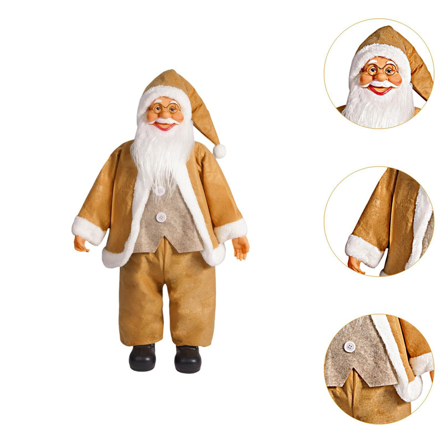 Weihnachtsmann-Puppe als Weihnachtsfigur zur Tischdekoration für Innen- und Außenbereich - Bild 2