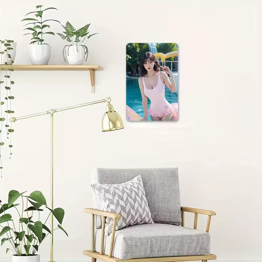 HELLOYOUNG Retro Metallblechschild Wanddekoration Mehrfarbig B: 20,3 cm, H: 30,5 cm - Bild 3